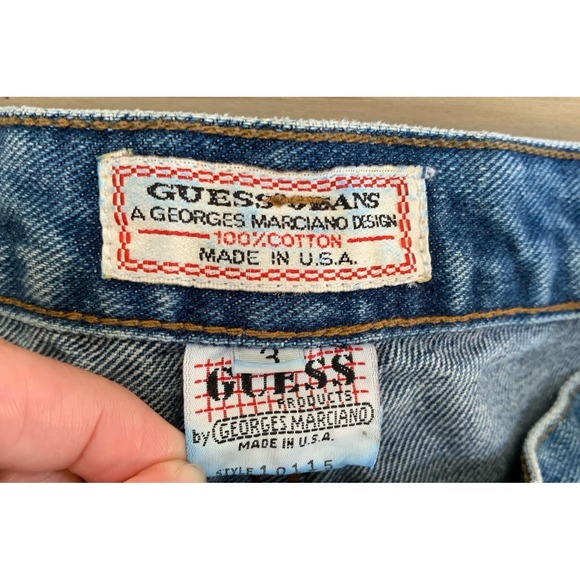 Guess Jeans George Marciano 1980's Custom Made Denim Fashion Shoulder Bag Purse - Picture 4 of 16